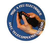 T�l�commande avec 5 boutons de mise � feu