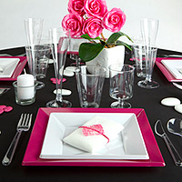 Assiettes Jetables Carrées Mariage