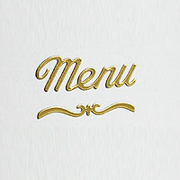 Le lot de 44 autocollants MENUS ajourés Dorés