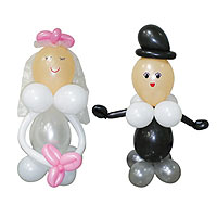 Le Kit Ballon Couple de Mariés Humoristique