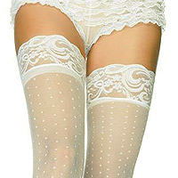 Les Bas Dentelle et Petits Pois Arabesques