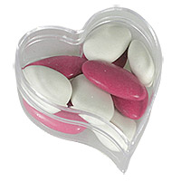 Boites Coeur Pvc Transparent Contenant dragées