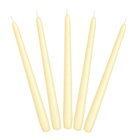 Bougies Flambeaux Ivoire