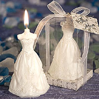 Bougie Robe de Mariée Mariage