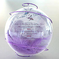 Boule Géante Pvc Porte Menu Nom de Table Mariage