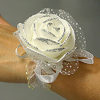 Bracelets Organza Rose Pailletée