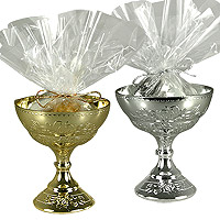 Coupes Calices Or ou Argent avec dragées