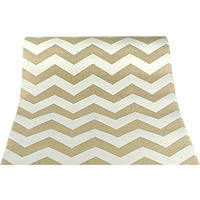 Le Chemin de Table en Lin Chevrons Blancs