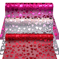 Chemin de table Coeurs Brillants 10m