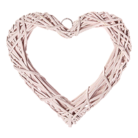 Le Coeur en Osier Tressé 20cm