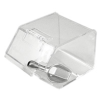 Mini Distributeur Bonbons Transparent Pelle Argent