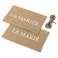 Dos de Chaise Mariage Jute Maries