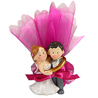 Figurines Mariés Pochon Dragées discount
