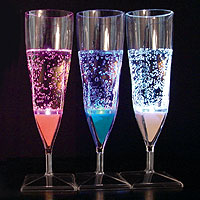 Flutes à Champagne Lumineuses Led x2