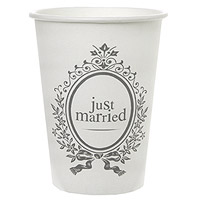 Gobelets Carton Just Married Mariage