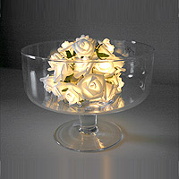 Guirlande Lumineuse Led Roses Blanches Piles