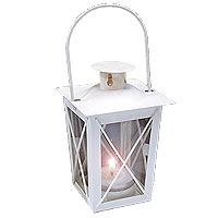 Lanterne Fer Blanc Décoration Mariage