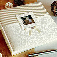 Livre d'Or Mariage Rayé Arabesques