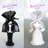 Figurines des Mariés Assorties avec dragées