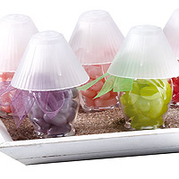Mini Lampe de Chevet Abat Jour Pvc Contenant
