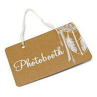 Pancarte Boho Kraft Photobooth