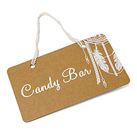 Pancarte Boho Kraft Candy Bar
