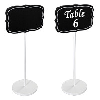 Pancartes Marque Table Mariage Effet Ardoise Socle