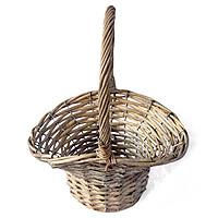 Panier Pétales en Osier Forme Corbeille