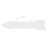 Flèches Signalétiques Mariage Blanches