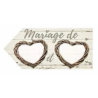 Panneau Signalisation Mariage Champêtre