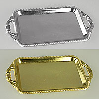 Mini Plateaux Argent Doré x10