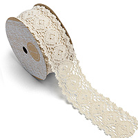 Ruban en Dentelle Ivoire Déco Mariage 5m