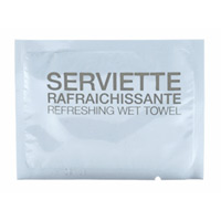 La Serviette Rafraichissante Pochette Blanche Brillante