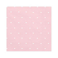 Serviettes Papier Coeurs