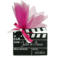 Claps Cinéma avec Pochon Dragées