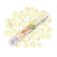 Canon Explosif Confettis Blancs Petales Ivoire