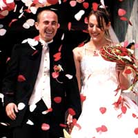 Confettis Coeurs Mariage Sortie Eglise