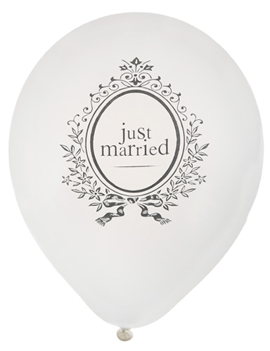 Ballons Just Married x8