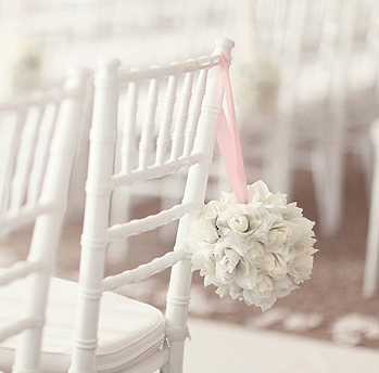 Boule Fleurs Artificielles Roses Mariage