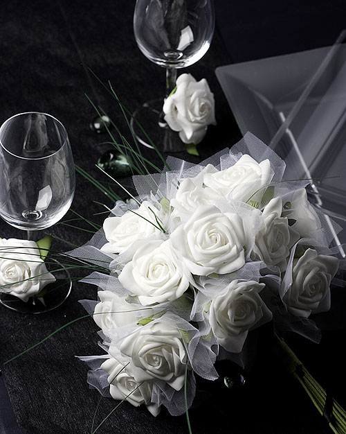 bouquet mariage table
