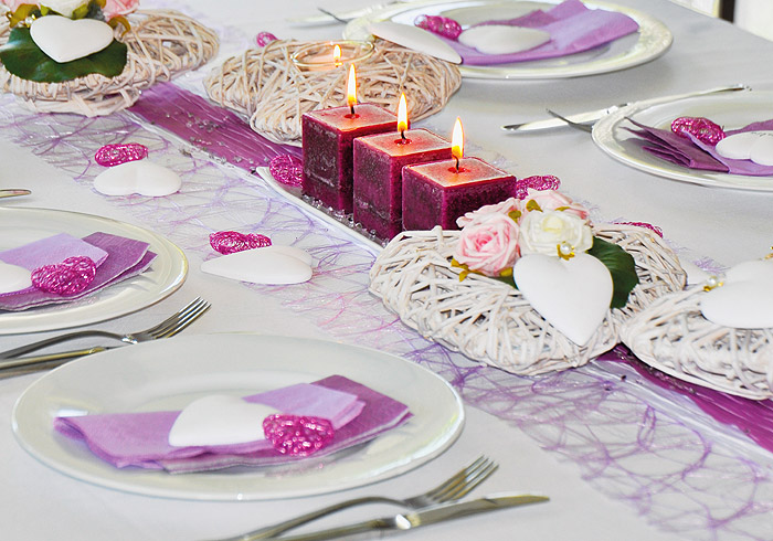 chemin table mariage