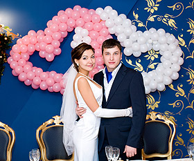 art deco ballon mariage