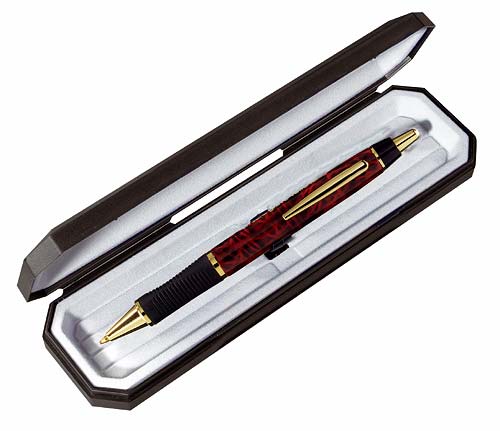 Ecrins Stylos ou Montre en Pvc Noir