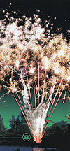 5 tubes 38 mm : spectaculaire éventail d'étoiles multi bouquet or et argent crépitant avec effets sonores multiples. 5 tubes 38 mm : spectaculaire éventail d'étoiles multi bouquet or et argent crépitant avec effets sonores multiples.