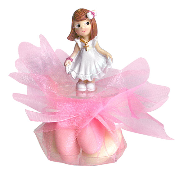 figurine jeune fille pour anniversaire ou communion