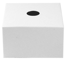 Support Cube Carton Porte Boule Blanc