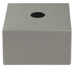 Support Cube Carton Porte Boule Gris