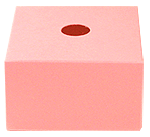 Support Cube Carton Porte Boule rose
