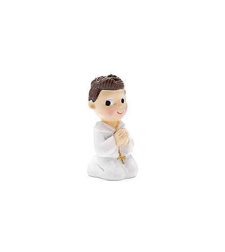 Mini Figurine Communiant Gar on Agenouill R sine X1 D coration De Mini Figurine Communiant Gar on Agenouill R sine X1 D coration De