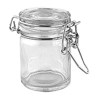 Lot de 4 minis Pots de confiture en verre, Confituriers rétro de 6